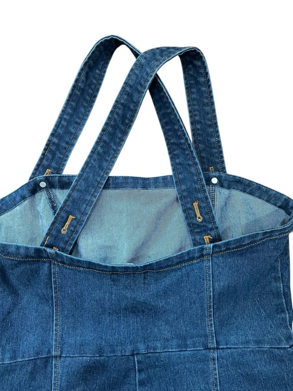 Bright & Beautiful shortalls jumper stretch denim jumpsuit Size 16 - Picture 5 of 9